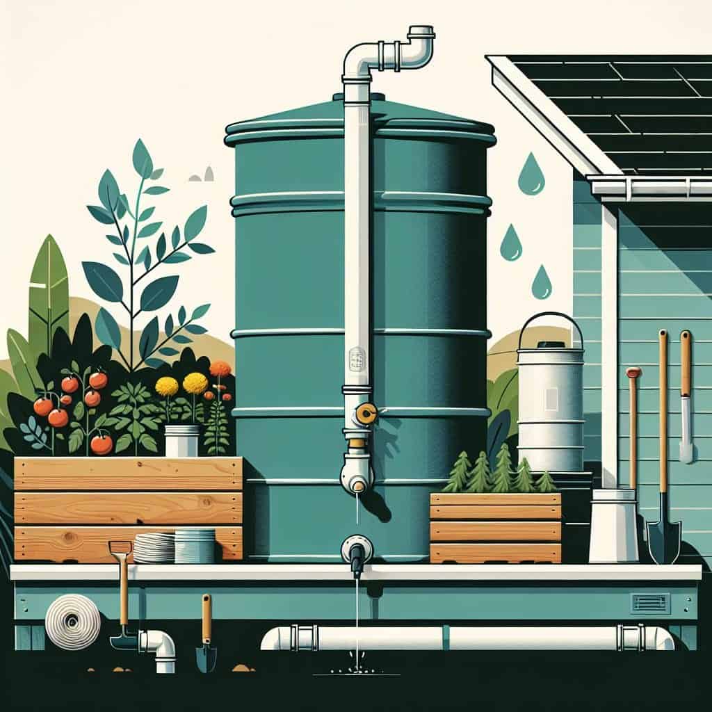 A diagram of DIY Rainwater Collection Systems